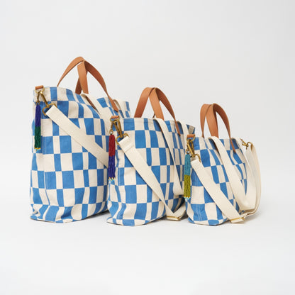 FINAL SALE: Getaway Bag - Chambray Checker