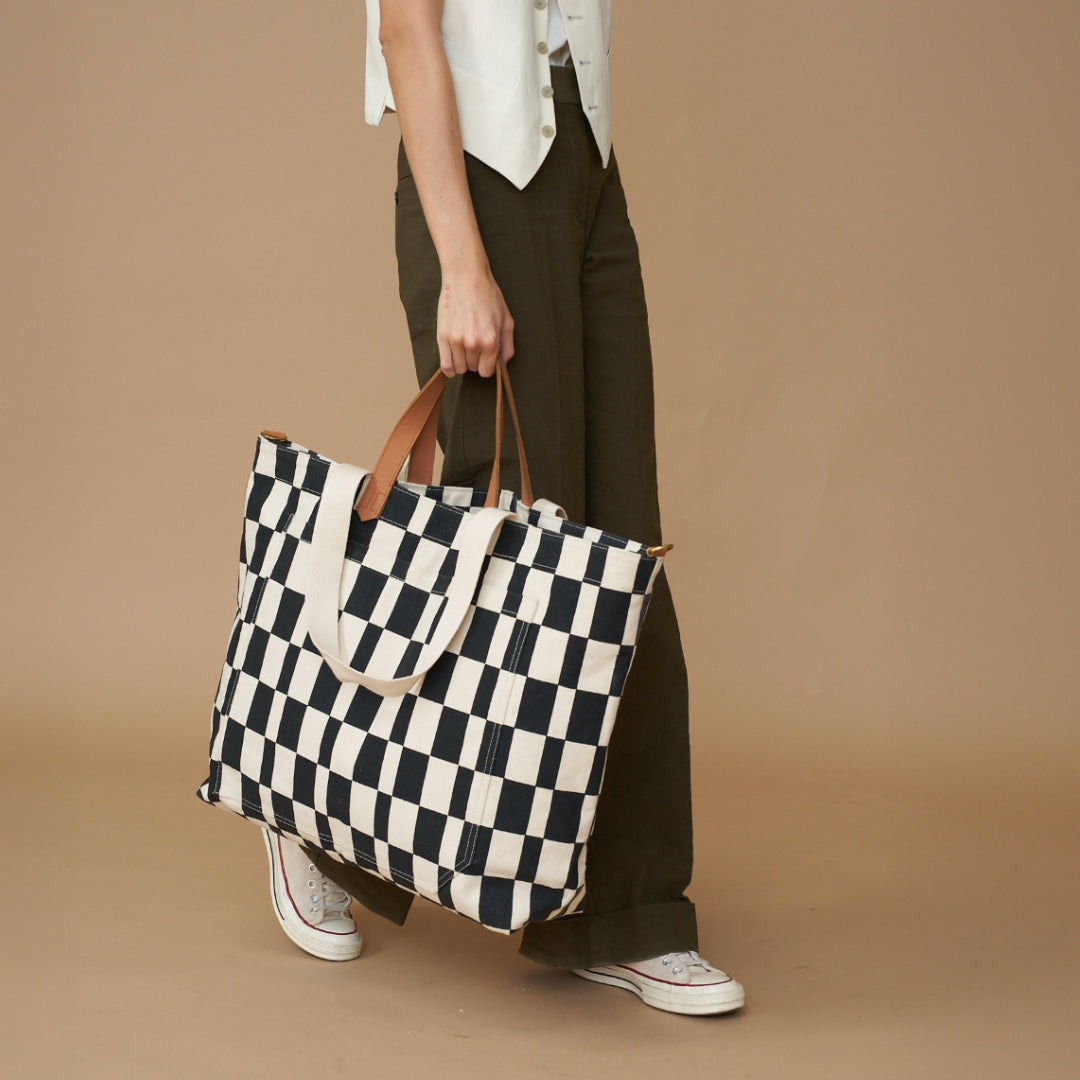 Getaway Bag - Black Checker