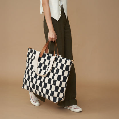 Getaway Bag - Black Checker