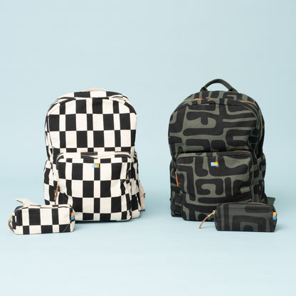 FINAL SALE: Backpack - Black Checker