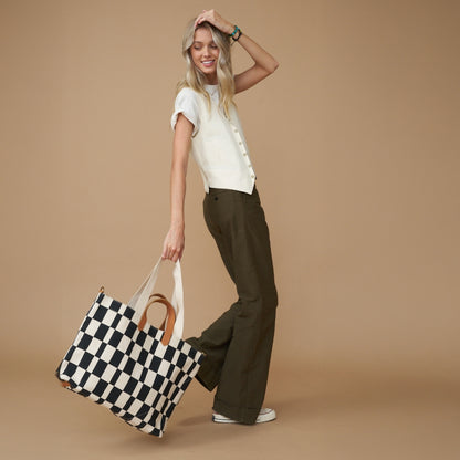 Carryall Bag - Black Checker