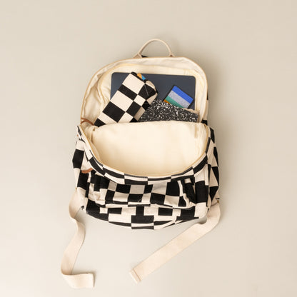 FINAL SALE: Backpack - Black Checker