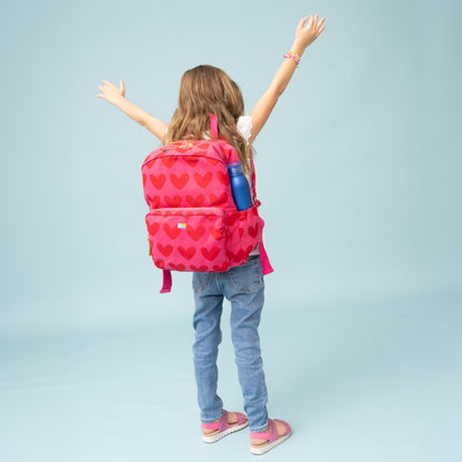 FINAL SALE: Kids' Backpack - Pink/Red Lots of LOVE