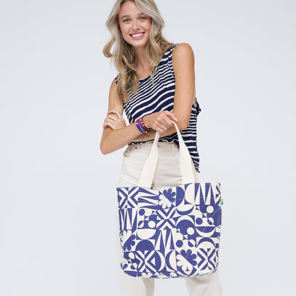 FINAL SALE: Go-To Tote - Tile Print