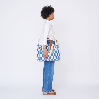 FINAL SALE: Carryall Bag - Chambray Checker