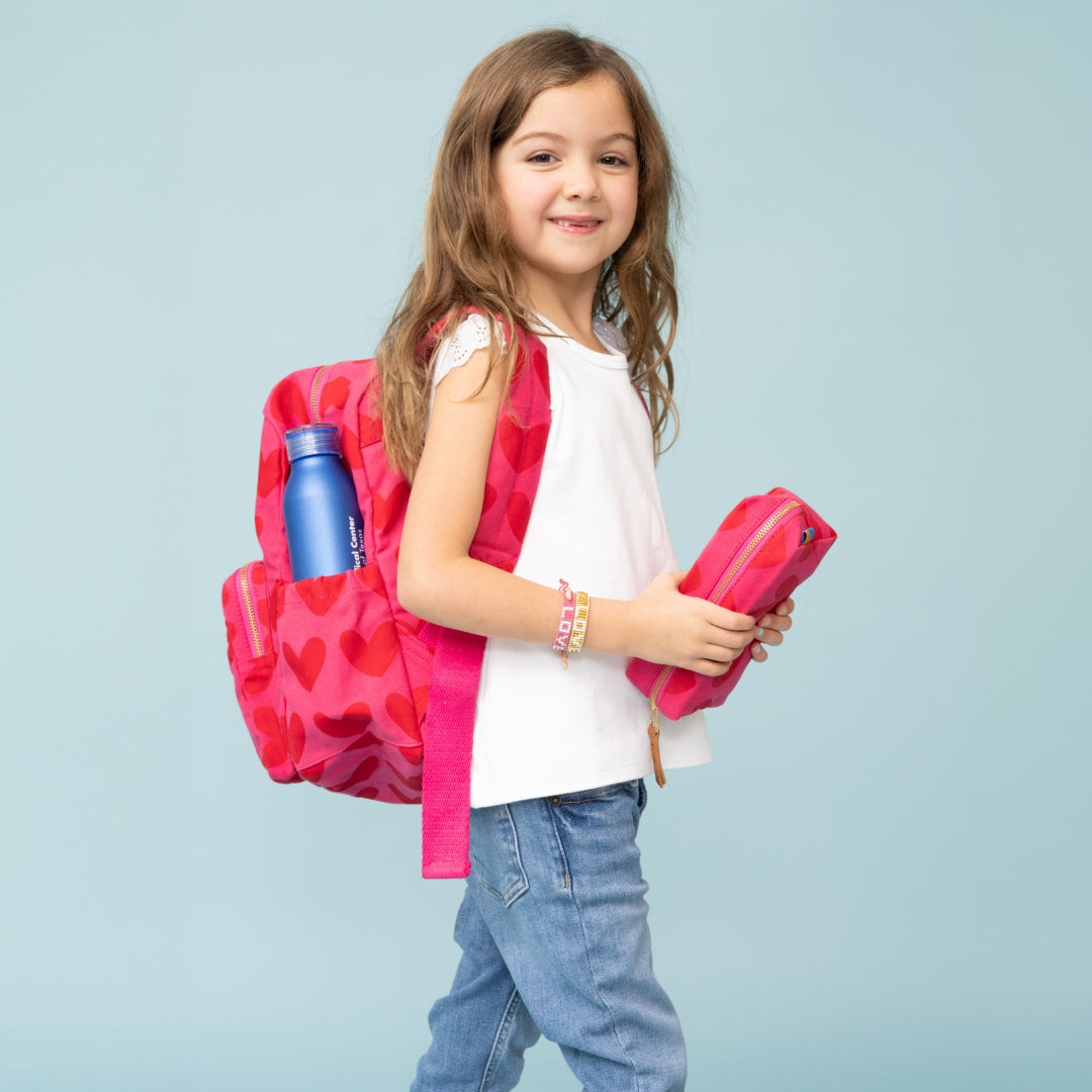 FINAL SALE: Kids' Backpack - Pink/Red Lots of LOVE