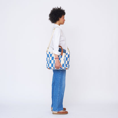 FINAL SALE: Commuter Bag - Chambray Checker