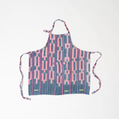 African Baule Apron - Pink