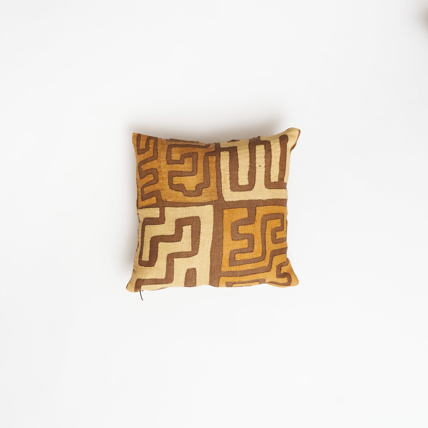 Kuba Throw Pillow -  Burnt Orange/Brown