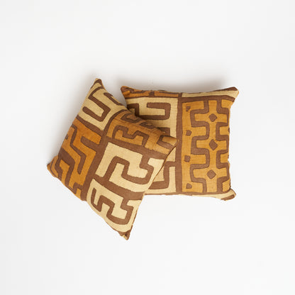 Kuba Throw Pillow -  Burnt Orange/Brown