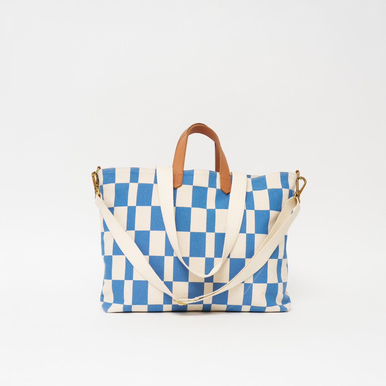 FINAL SALE: Carryall Bag - Chambray Checker