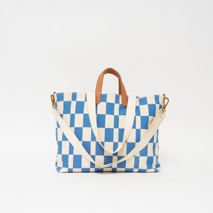 FINAL SALE: Carryall Bag - Chambray Checker