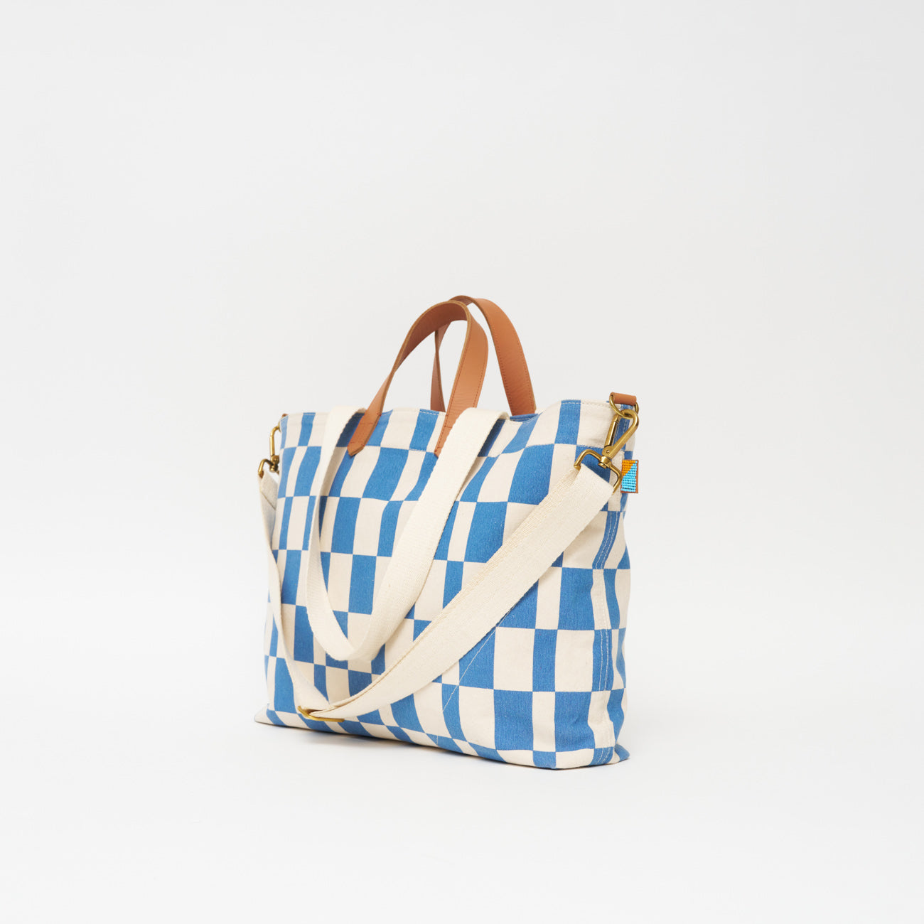 FINAL SALE: Carryall Bag - Chambray Checker