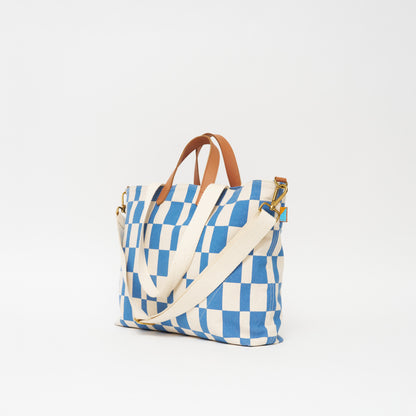 FINAL SALE: Carryall Bag - Chambray Checker