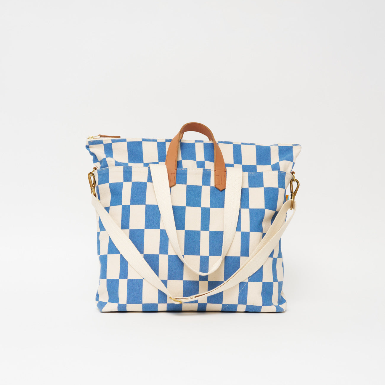 FINAL SALE: Carryall Bag - Chambray Checker