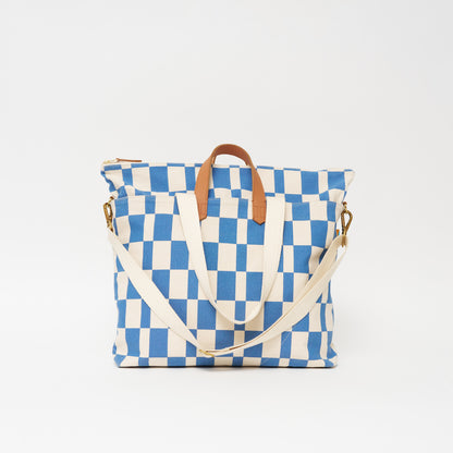 FINAL SALE: Carryall Bag - Chambray Checker