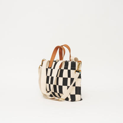 Commuter Bag - Black Checker