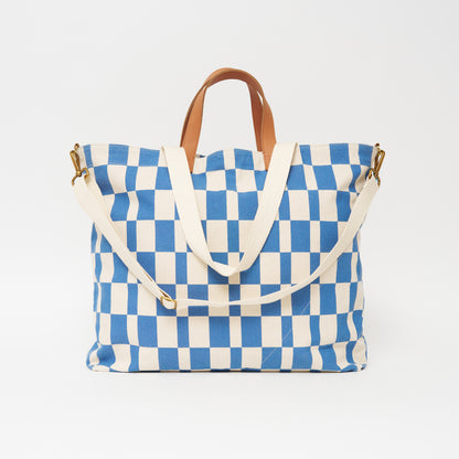 FINAL SALE: Getaway Bag - Chambray Checker