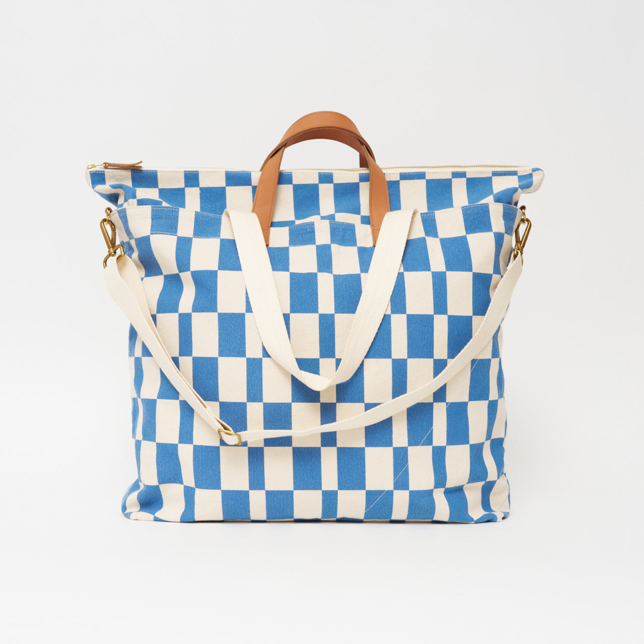 FINAL SALE: Getaway Bag - Chambray Checker