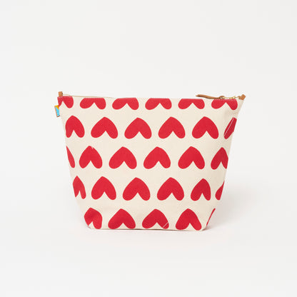 Jumbo Convertible Pouch - Lots of Love Red