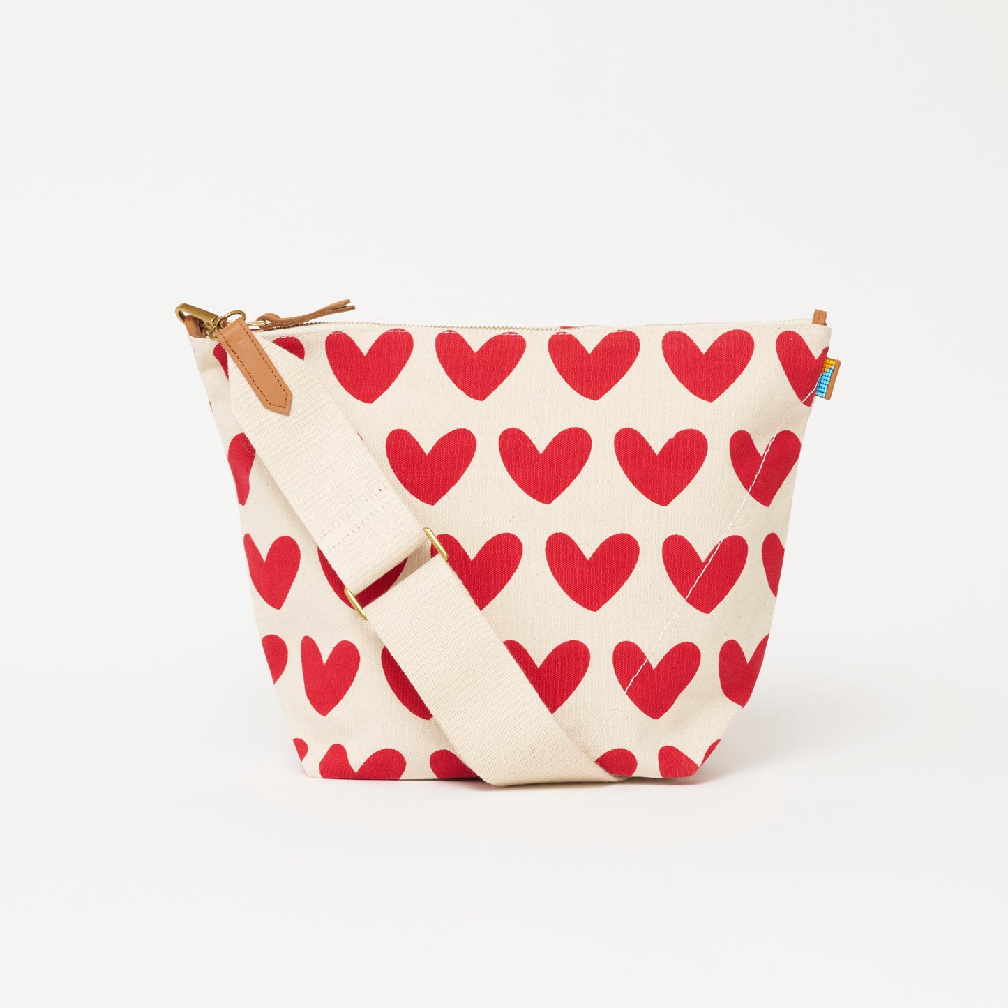 Jumbo Convertible Pouch - Lots of Love Red