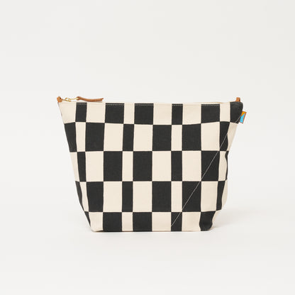 Jumbo Convertible Pouch - Black Checker