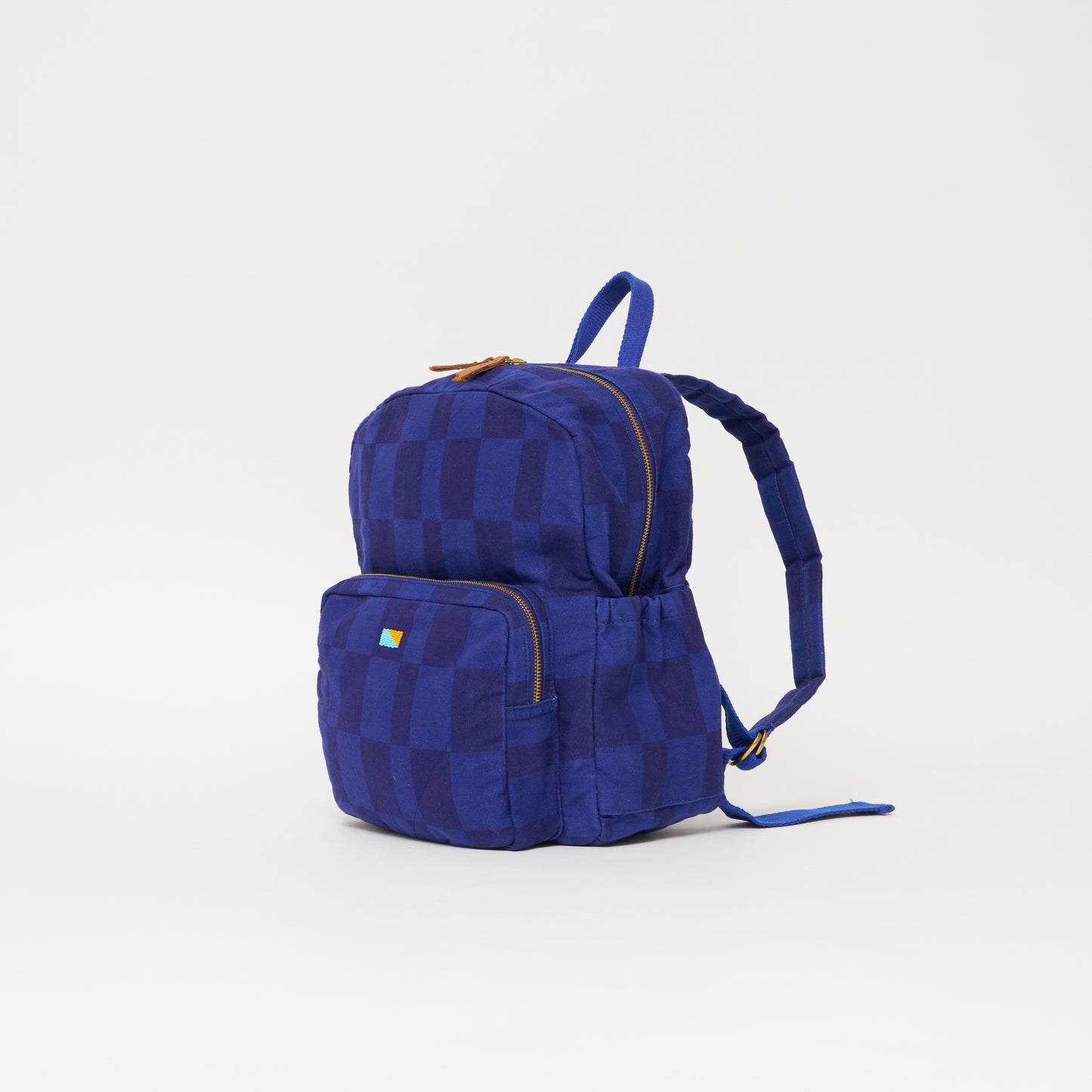 FINAL SALE: Kids' Backpack - Cobalt Checker