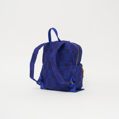 FINAL SALE: Kids' Backpack - Cobalt Checker