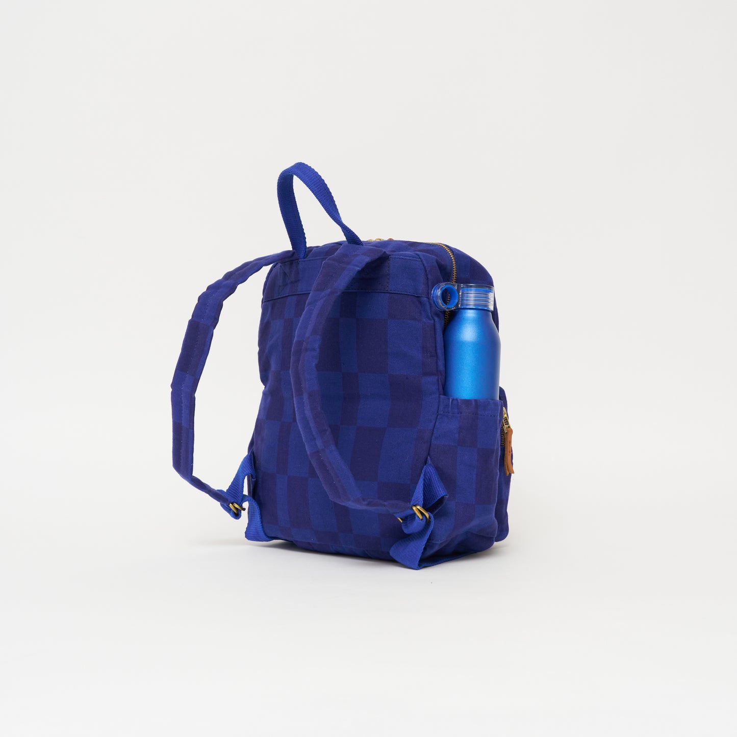 FINAL SALE: Kids' Backpack - Cobalt Checker