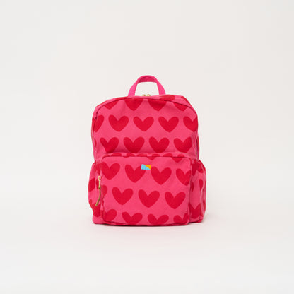 FINAL SALE: Kids' Backpack - Pink/Red Lots of LOVE