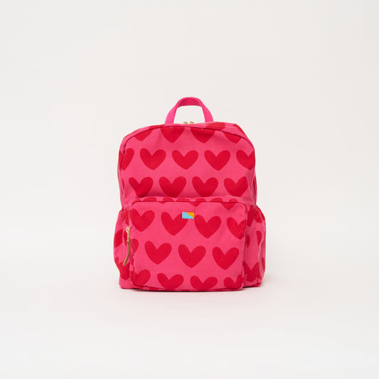 FINAL SALE: Kids' Backpack - Pink/Red Lots of LOVE