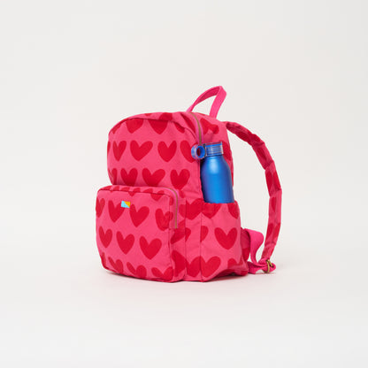 FINAL SALE: Kids' Backpack - Pink/Red Lots of LOVE