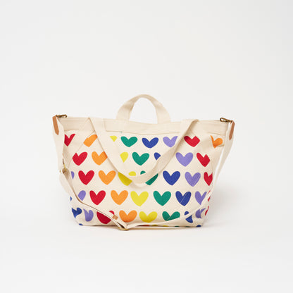 Karibu Tote - Large - Lots of Love Rainbow