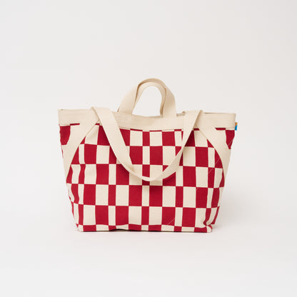 Karibu Tote - Large - Cherry Checker