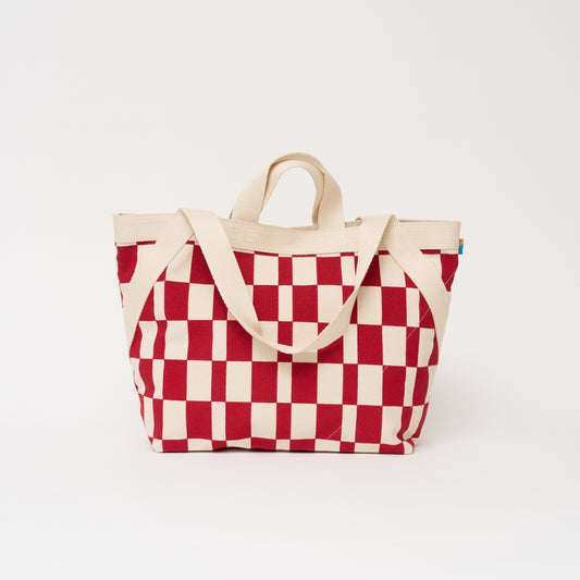 Karibu Tote - Large - Cherry Checker