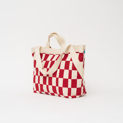 Karibu Tote - Large - Cherry Checker