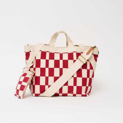 Karibu Tote - Large - Cherry Checker