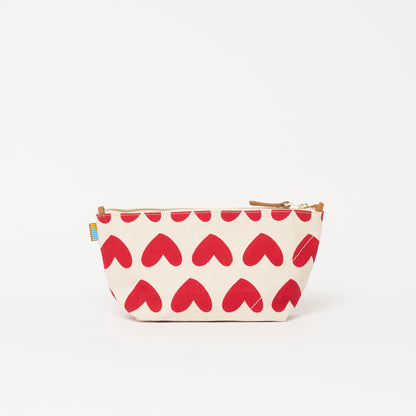 Large Convertible Pouch - Lots of Love Red