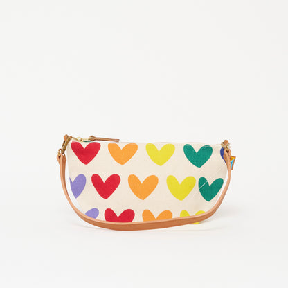 Large Convertible Pouch - Lots of Love Rainbow