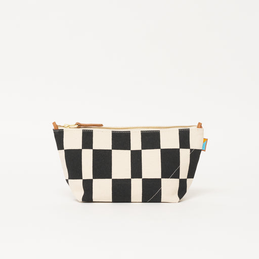 Large Convertible Pouch - Black Checker