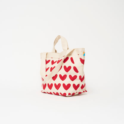 Karibu Tote - Medium - Lots of Love Red