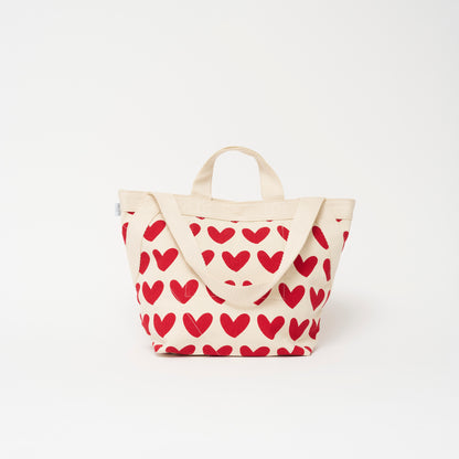 Karibu Tote - Medium - Lots of Love Red