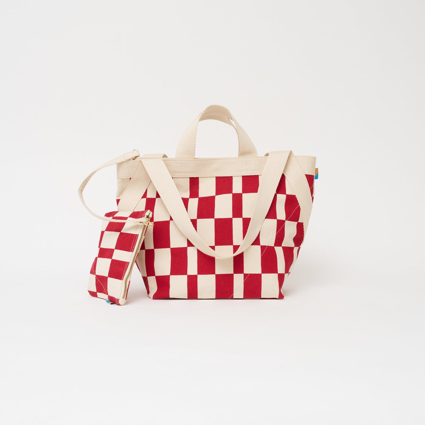 Karibu Tote - Medium - Cherry Checker