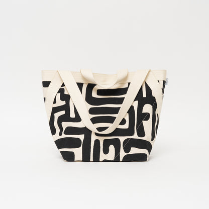 Karibu Tote - Medium - Black Kuba