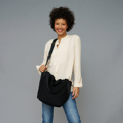 FINAL SALE: Karibu Tote - Medium - Black