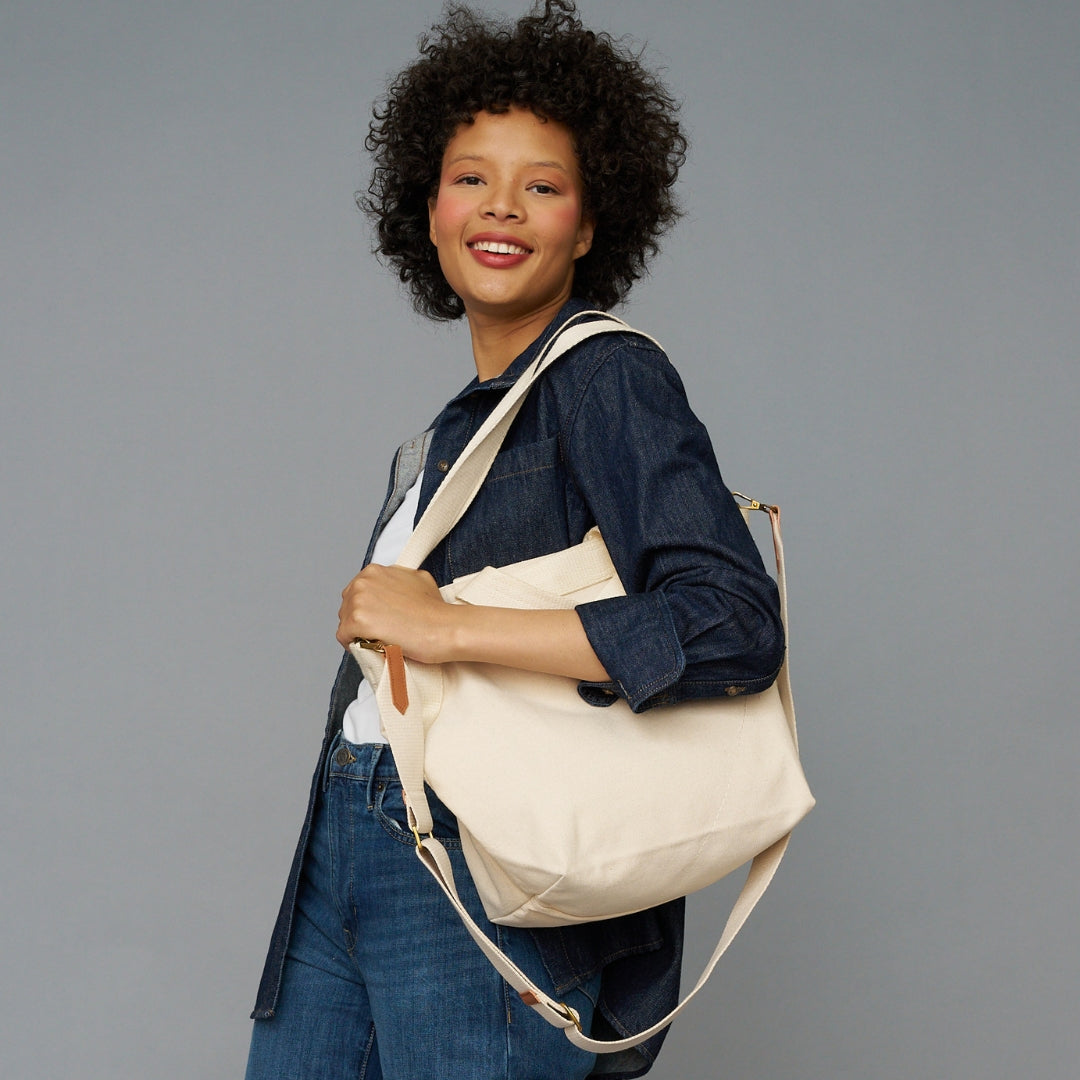 FINAL SALE: Karibu Tote - Medium - Natural