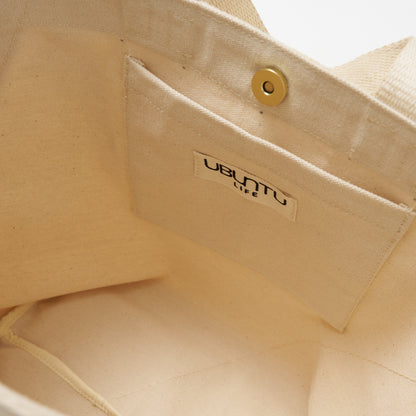 FINAL SALE: Karibu Tote - Medium - Natural