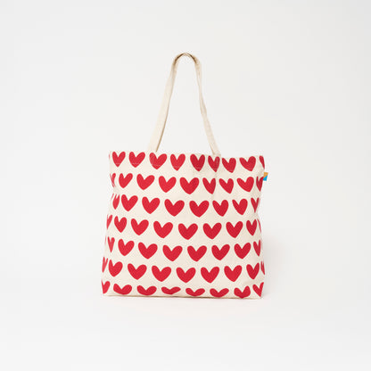 Everyday Tote - Lots of Love Red