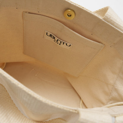 FINAL SALE: Karibu Tote - Small - Natural