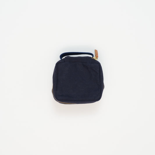 FINAL SALE: Square Travel Pouch - Navy